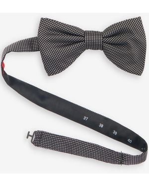 BOSS Hugo By Patterned Pre-tied Bow Tie - Black