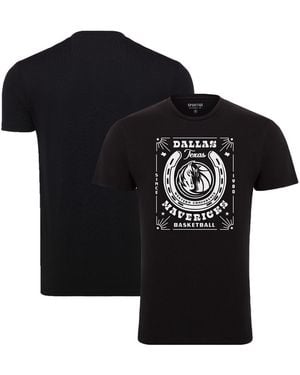 Sportiqe And Dallas Mavericks Bingham Elevated T-shirt - Black