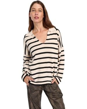 Alembika Surfside Collared Sweater - Multicolor