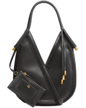 Donna Karan Baldwin Mini Crochet Shoulder Bag - Black
