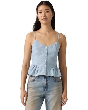 Levi's Monet Floral Sleeveless Blouse - Blue