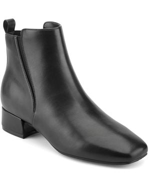 Easy Spirit Dale Low Block Heel Booties - Black