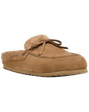 Madden Girl Paisley Moc Toe Footbed Mules Clogs - Brown