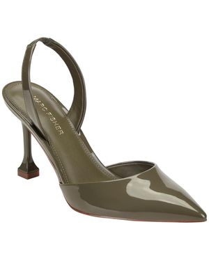Marc Fisher Hadya Pointy Toe Stiletto Slingback Pumps - Metallic