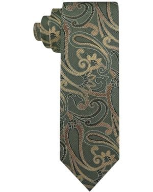 Steve Harvey Van Heusen All-over Paisley Tie - Green
