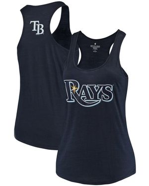 Soft As A Grape Tampa Bay Rays Plus Size Swing For The Fences Racerback Tank Top - Blue