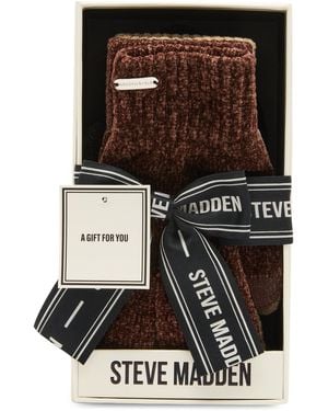 Steve Madden Chenille Magic Gloves - Black