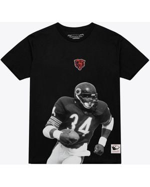 Mitchell & Ness Chicago Bears Walter Payton Retired Solo Player T-shirt - Black