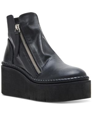Steve Madden Drift Platform Wedge Booties - Black