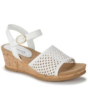 BareTraps Fernelle Wedge Sandals - White
