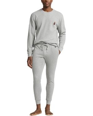 Polo Ralph Lauren 2-piece Long Sleeves T-shirt And sweatpants Set - Gray