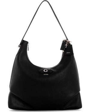 Guess Suzy Extra-large Hobo Handbag - Black