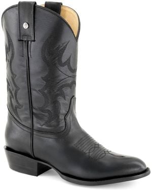 Forastero Western Leather Boots - Black
