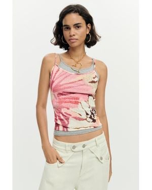 Desigual 2-in-1 Strappy Top - Multicolor