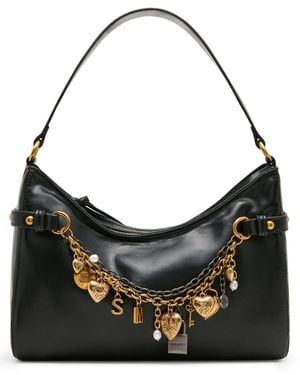 Steve Madden Lianna Relaxed Slouchy Small Shoulder Handbag - Black