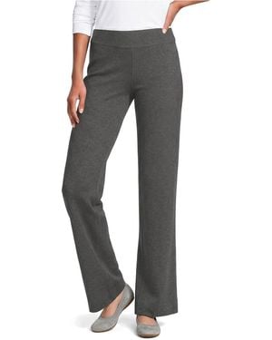 Lands' End Tall Starfish Mid Rise Straight Leg Pants - Black