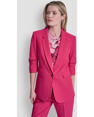 DKNY Tech Tailoring 1-button Blazer - Pink