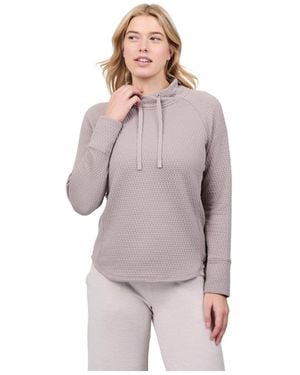 Free Country Ultrafill Cowl Neck Top - Purple