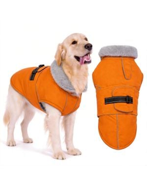 Aronkl Reflective Waterproof Dog Jacket - Orange