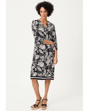 Olsen Floral Tunic Dress - White