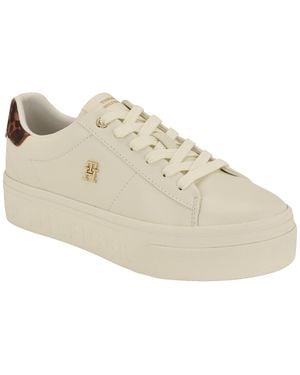 Tommy Hilfiger Brighs Platform Lace-up Sneakers - White