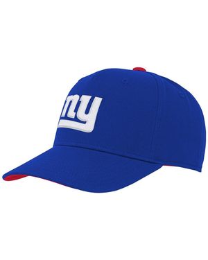Outerstuff Big Boys And Girls New York Giants Team Pre-curved Adjustable Hat - Blue