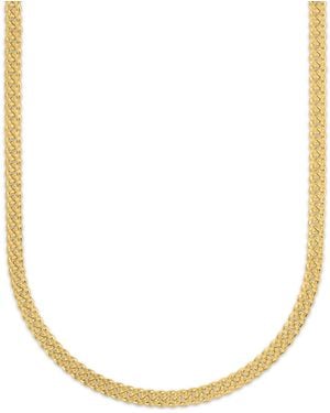 Macy's Starburst Diamond-cut Cuban Link Chain Necklace - Metallic