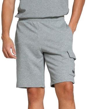 PUMA Logo Cargo Shorts - Gray