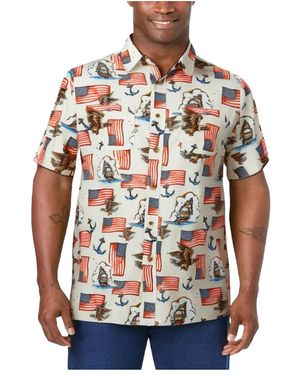 Kingsize Short Sleeve American Sport Shirt - Multicolor