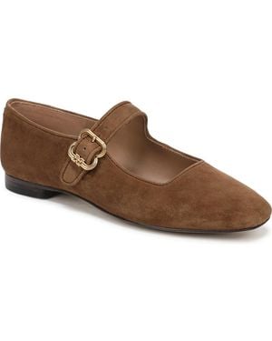 Sam Edelman Michaela Buckled Mary Jane Flats - Brown