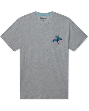 Chubbies The Crooked Palms Crewneck Graphic T-shirt - Gray
