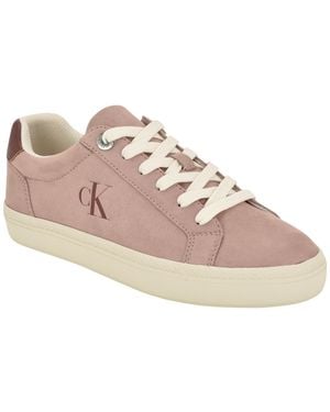 Calvin Klein Cazini Low Top Court Lace-up Sneakers - Pink