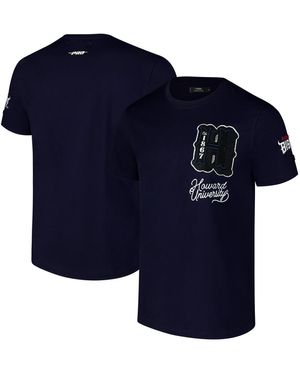 Pro Standard Howard Bison Vintage Varsity T-shirt - Blue