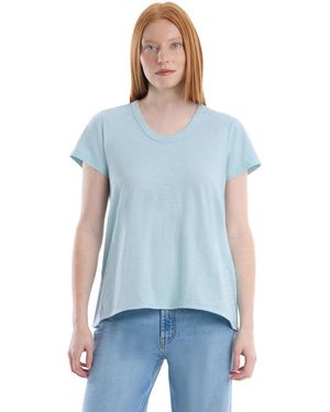 Wilt Clothing Short Sleeve Shrunken Boyfriend Tee - Blue