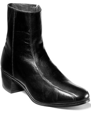 Florsheim Shoes, Duke Bike Toe Ankle Boots - Metallic