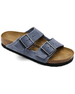 Birkenstock Arizona Arch-support Suede Sandals - Blue