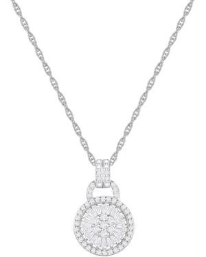Promised Love Macy's Diamond Pendant Necklace (1/2 Ct. T.w. - Metallic