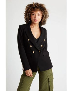 Caldwell Collection Pauline Double Breasted Blazer - Black