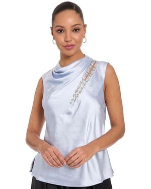 Muse Asymmetrical Keyhole Top - Blue
