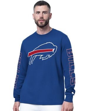 Starter Buffalo Bills Clutch Hit Ii Long-sleeve T-shirt - Blue