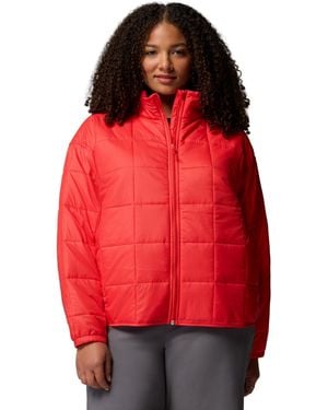 Columbia Plus Size Lightweight Quilted Insulated Sienna Hill Jacket - Red