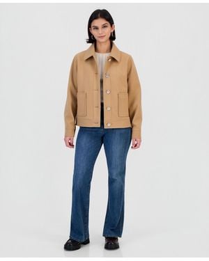 Cece Jewel Button Lady Work Jacket - Black