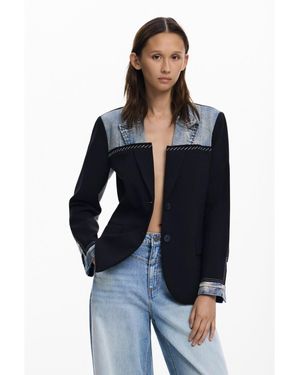 Desigual Hybrid Blazer - Blue
