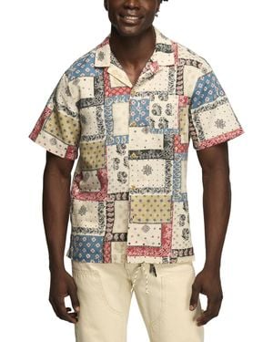 Lucky Brand Short-sleeve Printed Camp Collar Shirt - Multicolor
