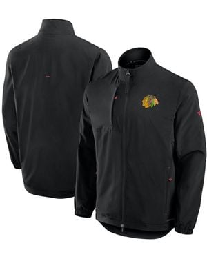 Fanatics Chicago Hawks Authentic Pro Rink Coaches Full-zip Jacket - Black