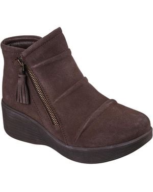 Skechers Relaxed Fitparallel Lite Casual Fashion Wedge Booties From Finish Line - Brown