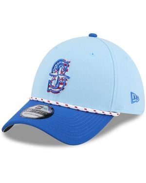 KTZ Light Blue/blue Seattle Mariners 2025 Fourth Of July 39thirty Flex Hat