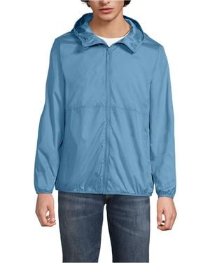 Lands' End Upf 50 Windbreaker Jacket - Blue