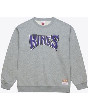 Mitchell & Ness Mitchell Ness Sacramento Kings Walk-off Fleece Sweatshirt - Gray