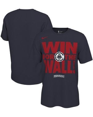 Nike And Â La Clippers 2025 Nba Playoffs On-court Mantra T-shirt - Blue